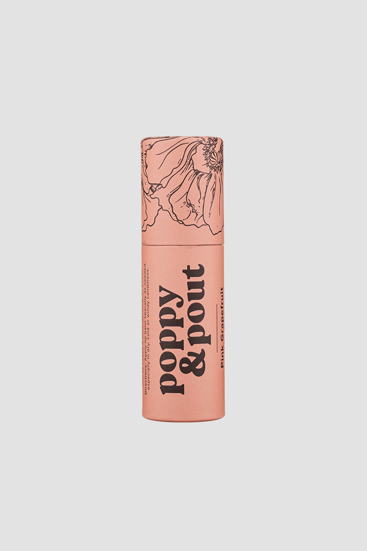 POPPY & POUT LIP BALM - PINK GRAPEFRUIT