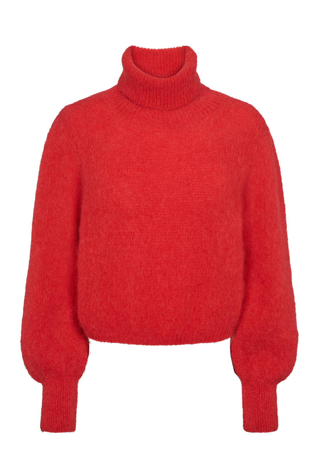 PIRO ROLLNECK ALPACA SWEATER - LIPSTICK RED