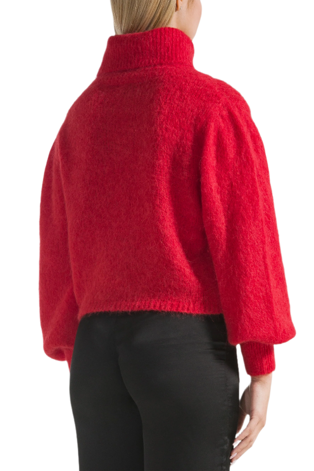 PIRO ROLLNECK ALPACA SWEATER - LIPSTICK RED