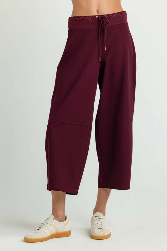 PRESTON DRSWSTRING PANT - PLUM