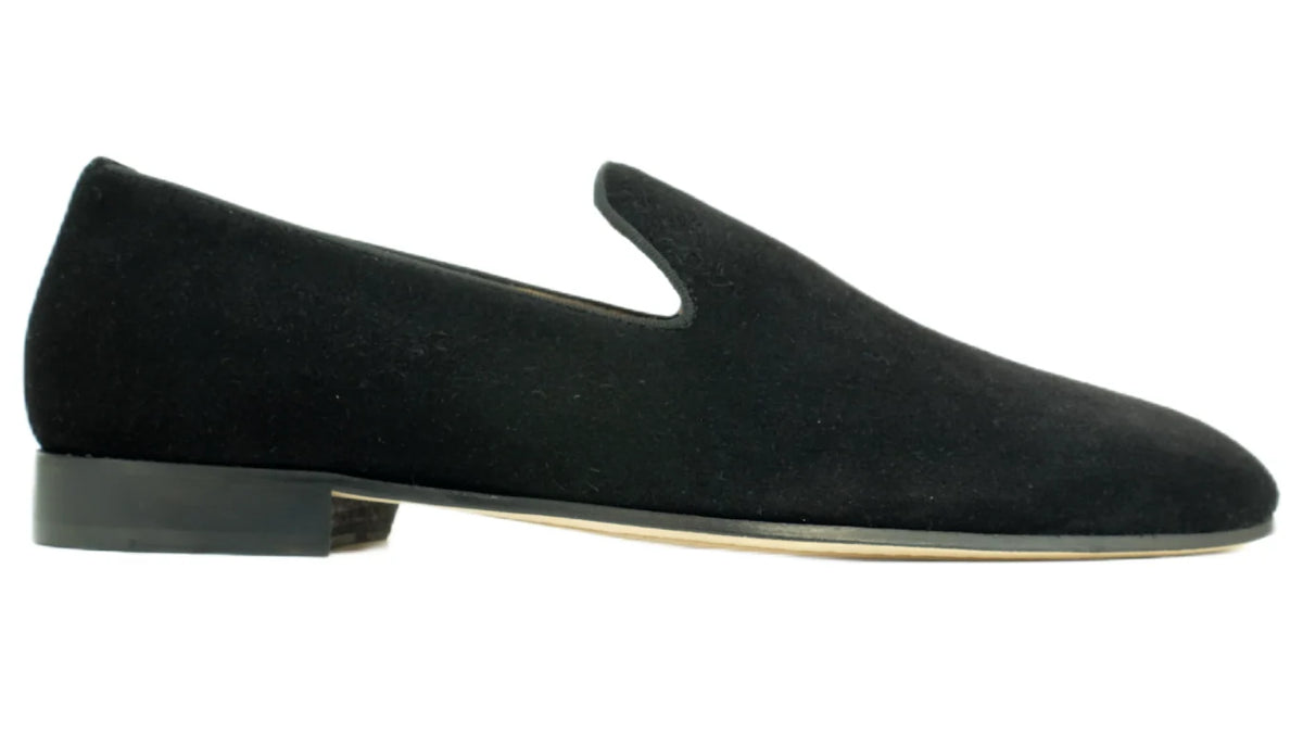 PREGO SUEDE FORMAL LOAFER - BLACK
