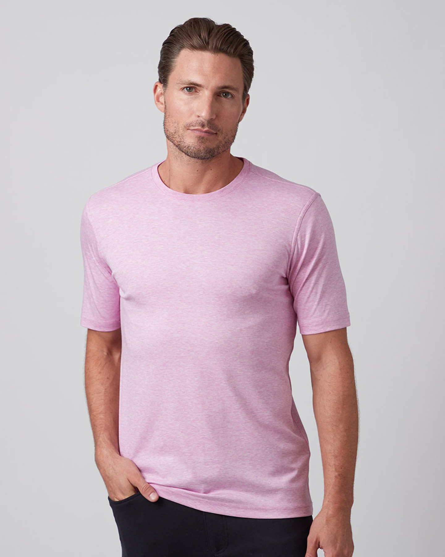 MUST HAVE AQUA CREW NECK T-SHIRT - VIOLET