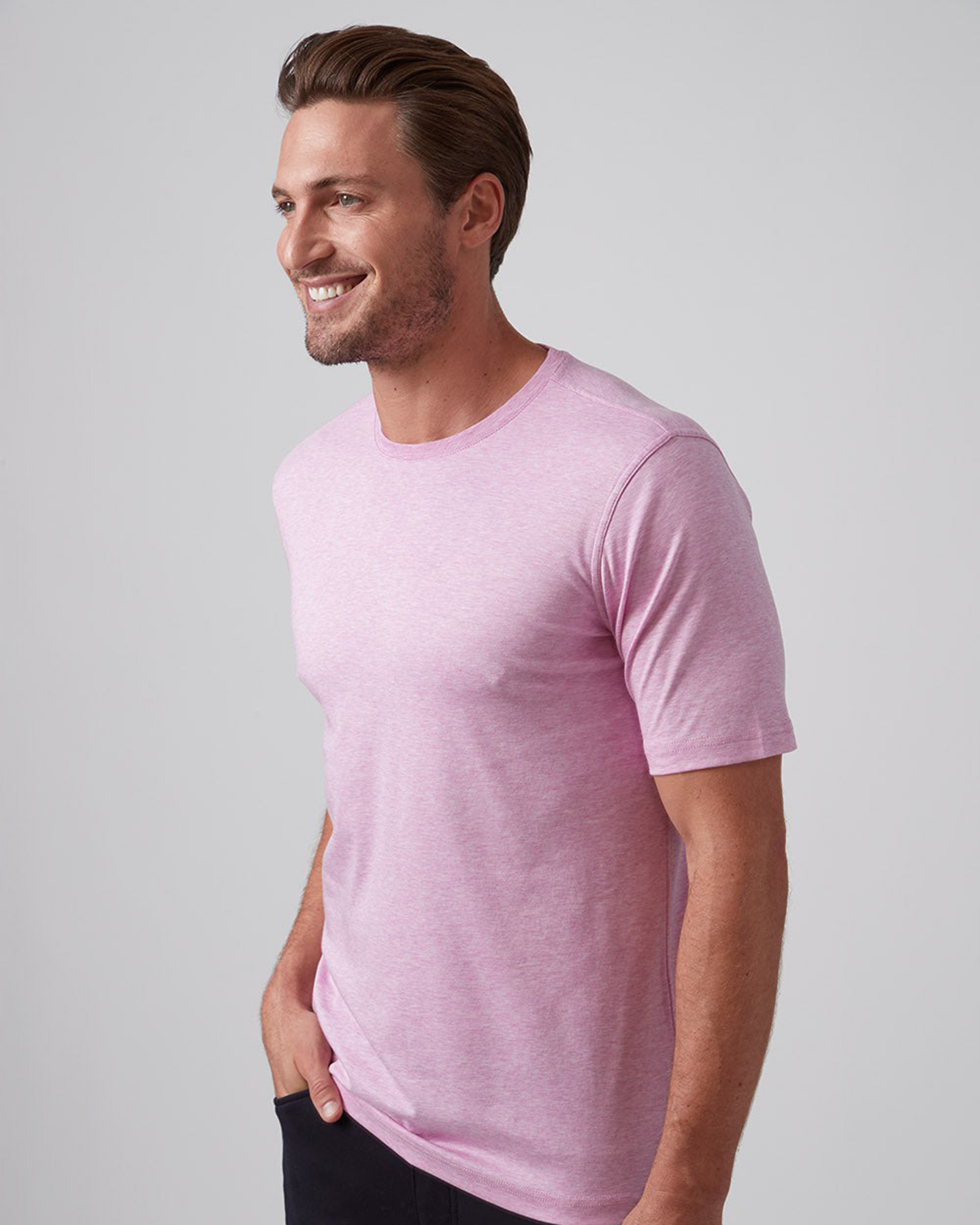 MUST HAVE AQUA CREW NECK T-SHIRT - VIOLET