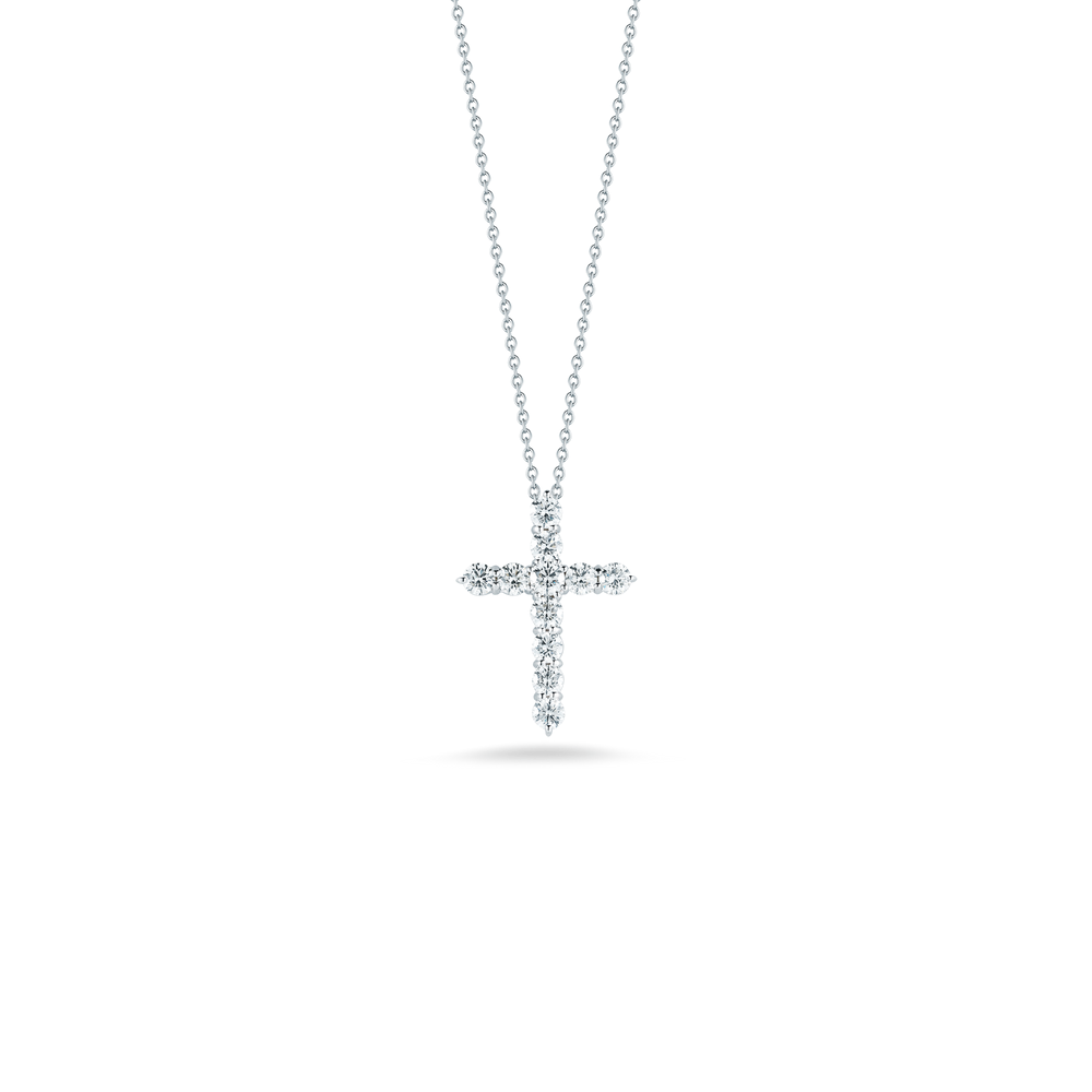 18K WG TINY TREASURES DIAMOND CROSS