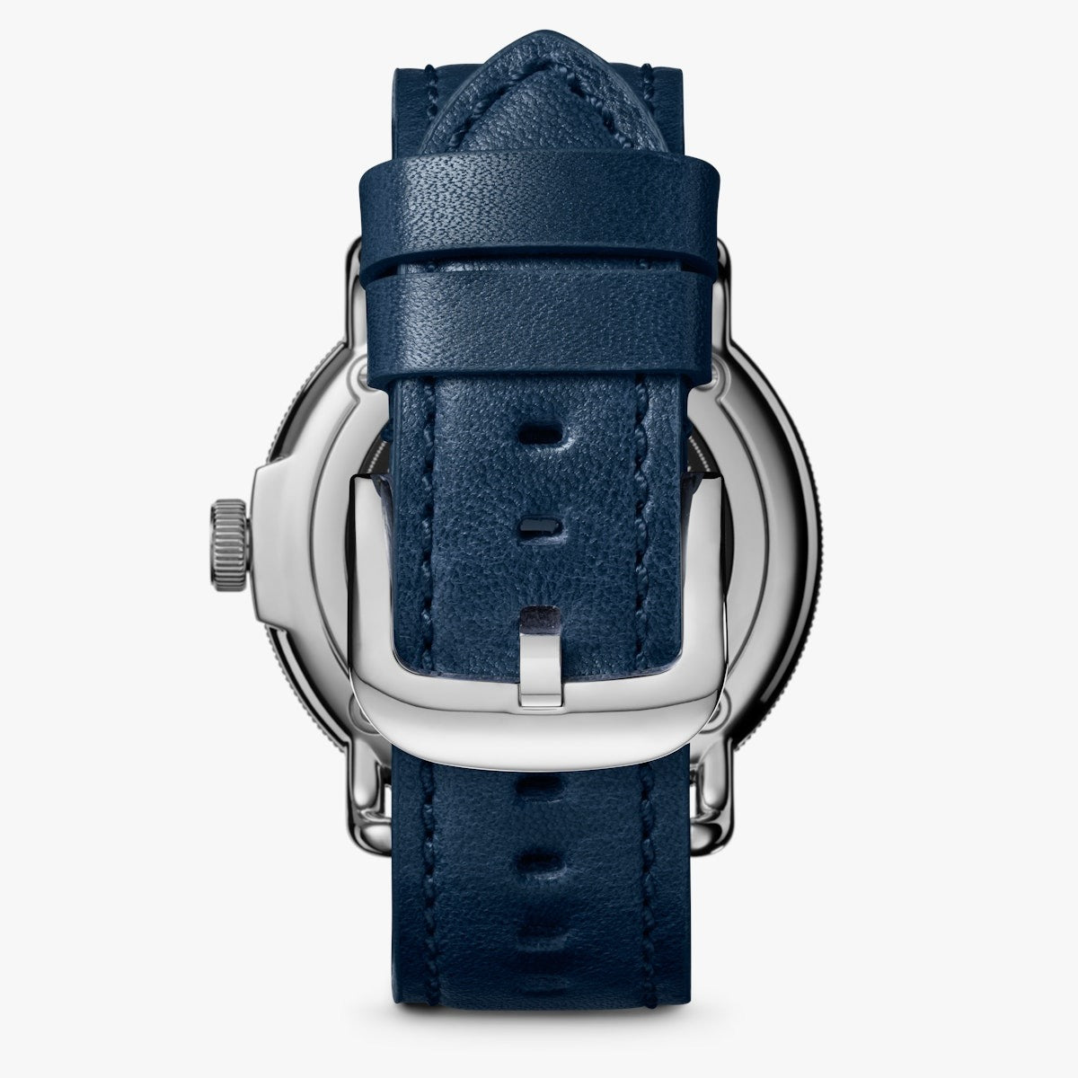 CANFIELD C56 43MM WATCH WITH CREAM FACE AND DARK NAVY LEATHER STRAP