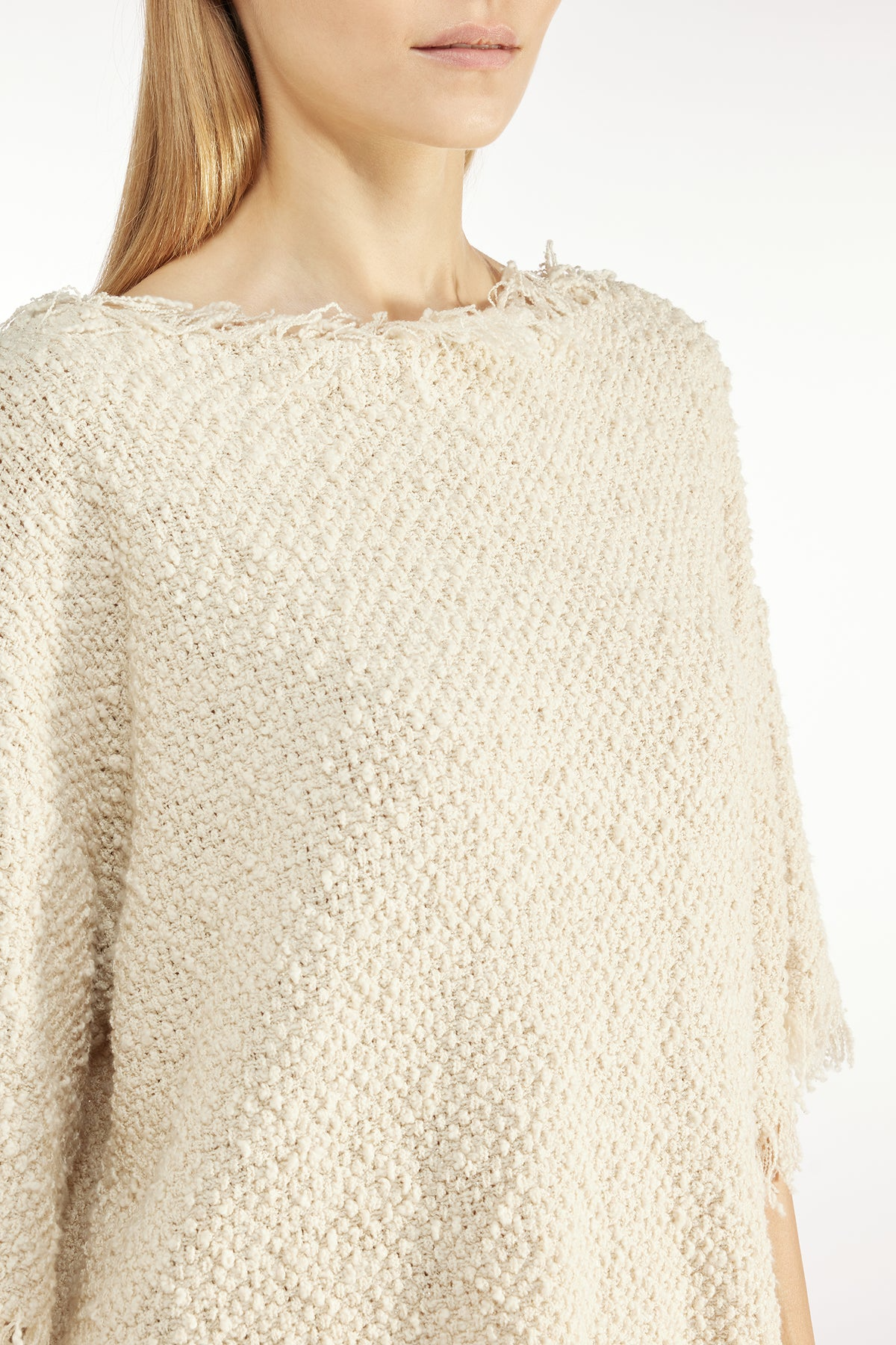 MARTINA COTTON BLEND SWEATER - LUREX POP CORN