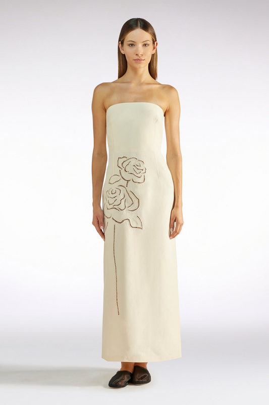 DANA LONG DRESS - POP CORN