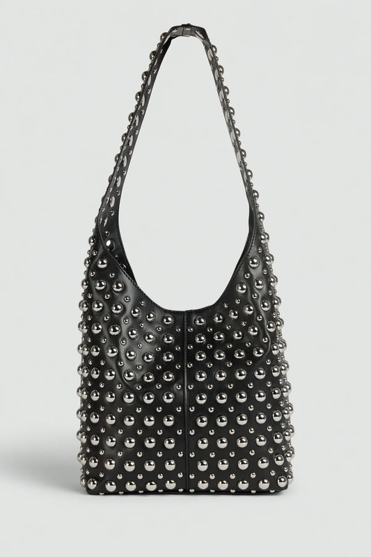 CHRISTY HOBO BAG - BLACK