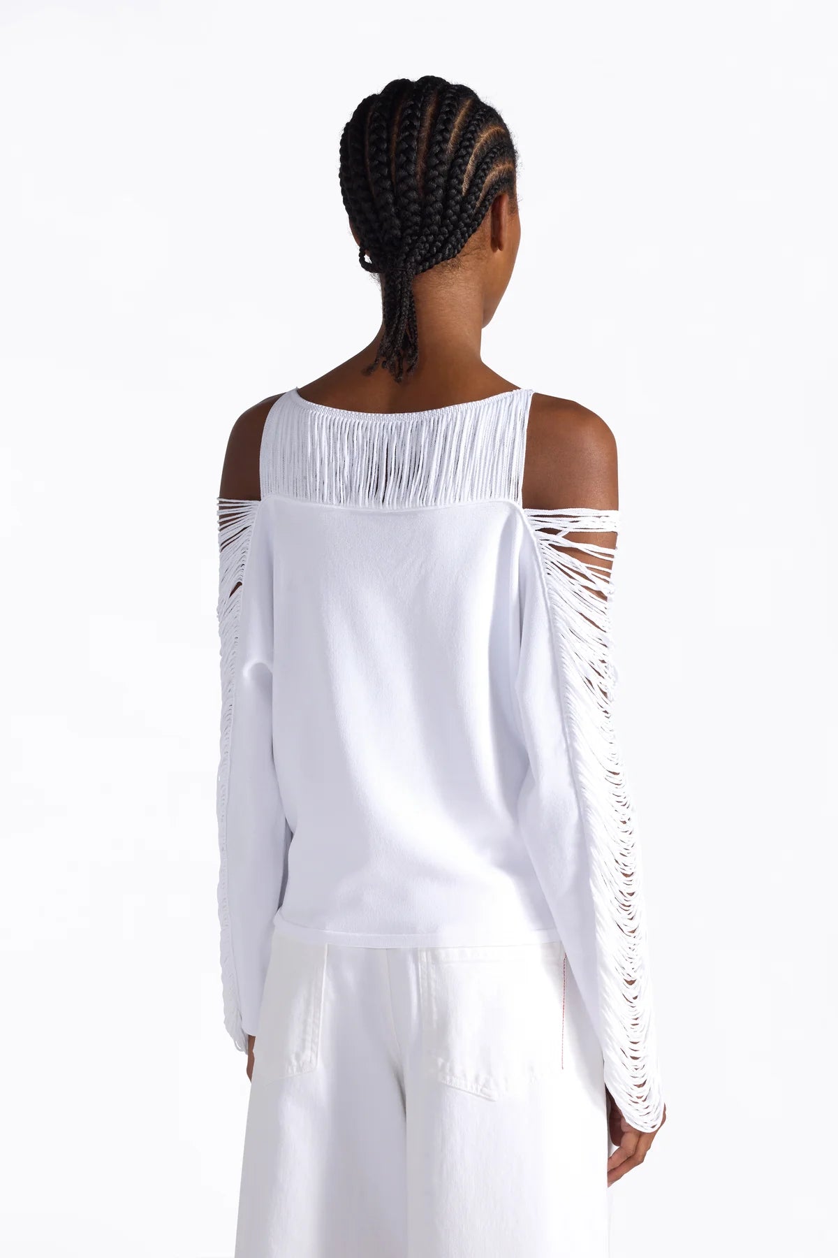 ODETTE KNIT TOP - WHITE
