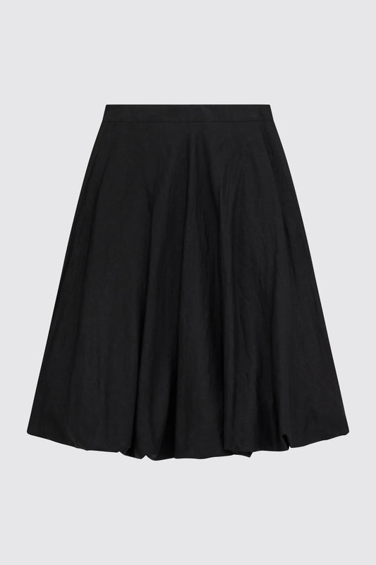 SABINA MIDI BELL SKIRT - BLACK