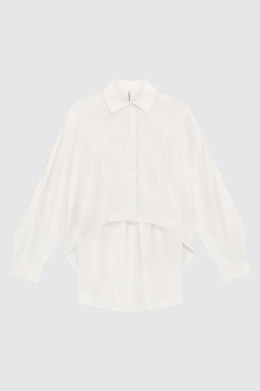CALIXTE PUFF SLEEVE SHIRT - WHITE
