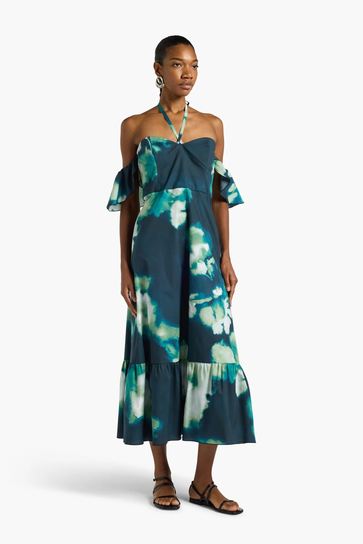 RAISA PRINTED DRESS - NIGHT FLOWER