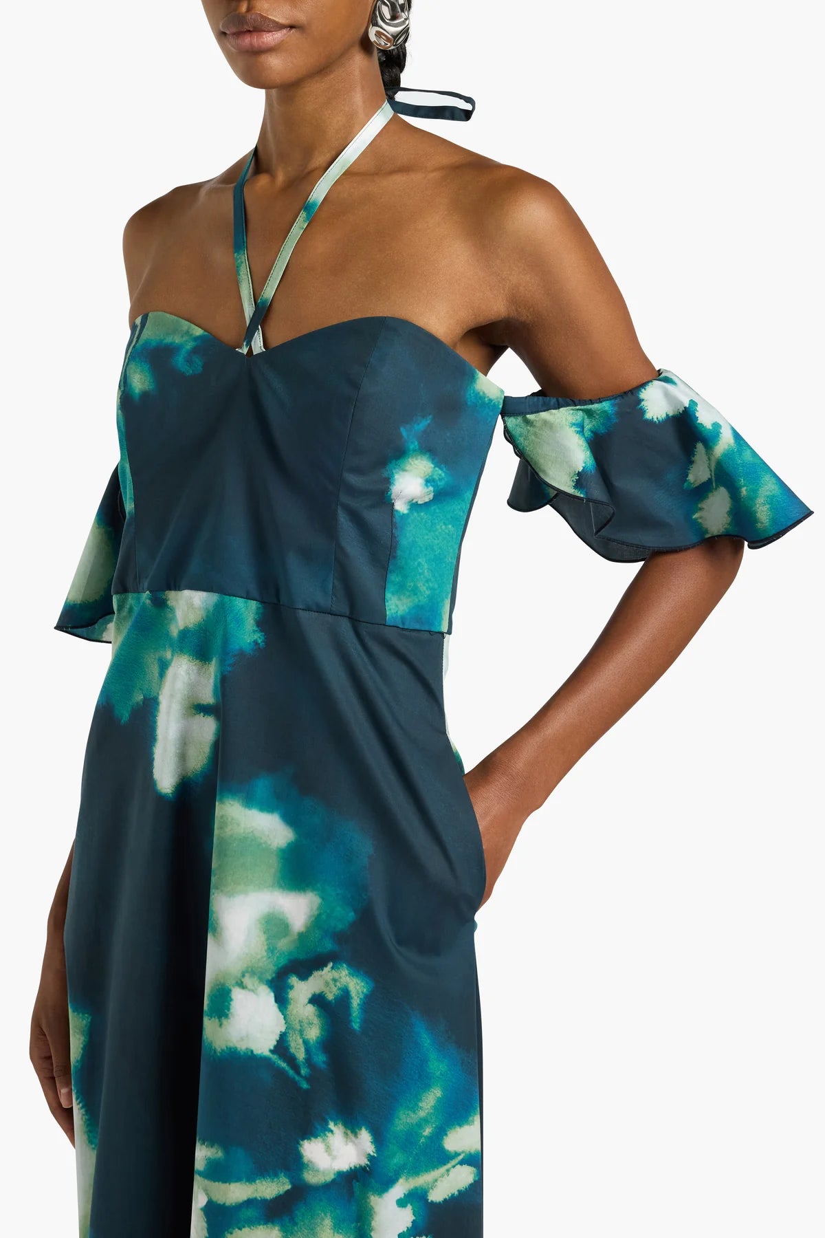 RAISA PRINTED DRESS - NIGHT FLOWER