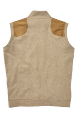 OLIVER FULL ZIP VEST - OATMEAL HEATHER