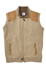 OLIVER FULL ZIP VEST - OATMEAL HEATHER