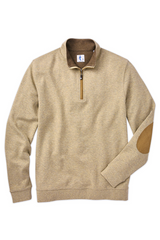 BREWSTER 1/4 ZIP SWEATER - OATMEAL HEATHER