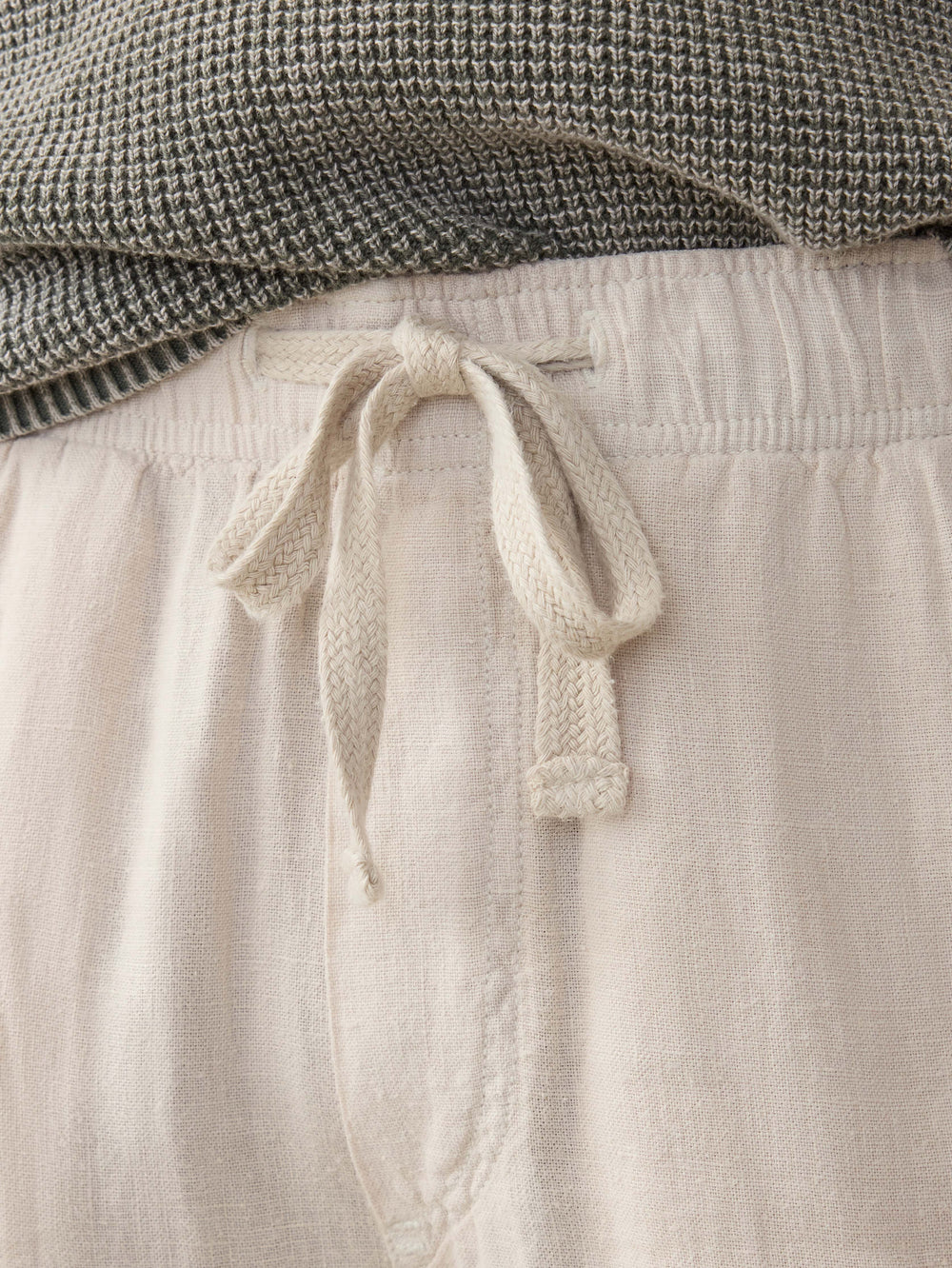 LINEN DRAWSTRING PANT - WEATHERED SAND