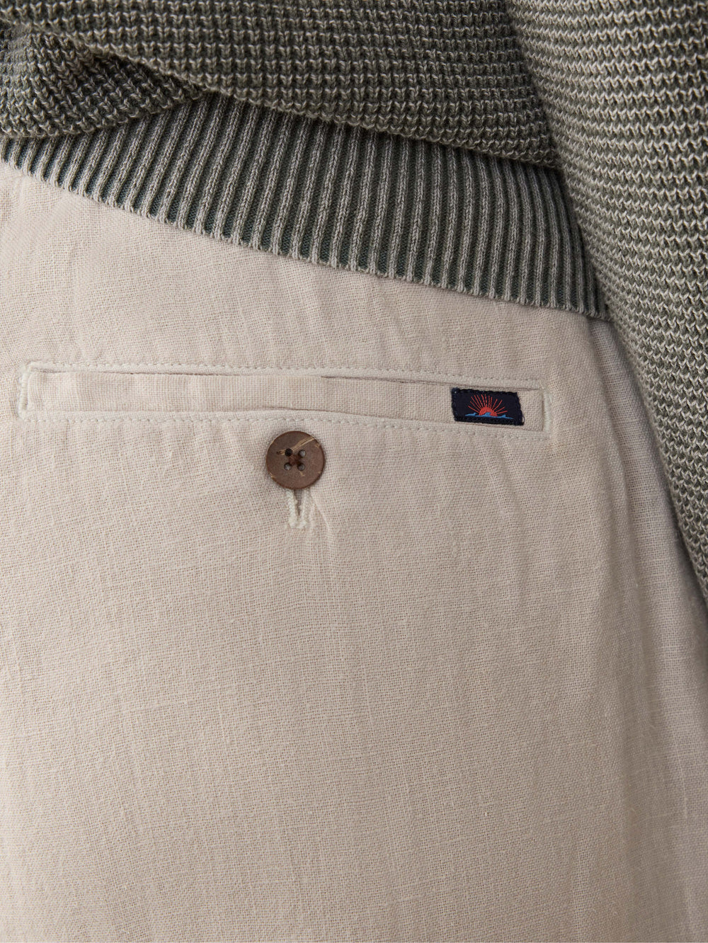 LINEN DRAWSTRING PANT - WEATHERED SAND