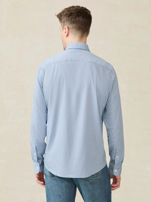 THE MOVEMENT SHIRT - AZURE PINCHECK