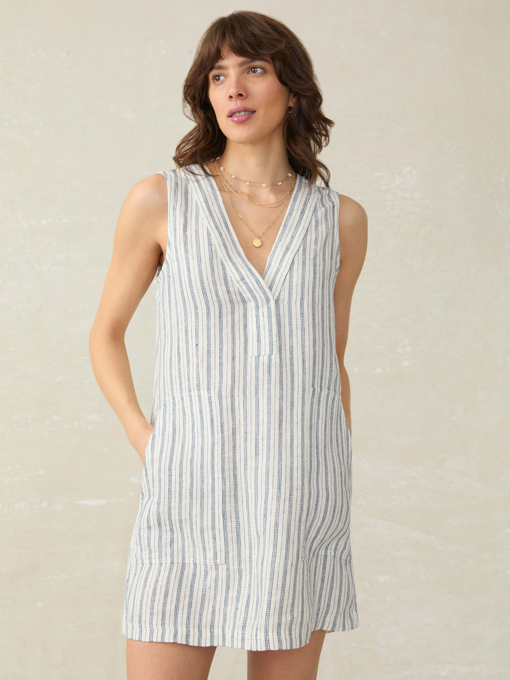 AZURE DRESS - OCEANSIDE STRIPE