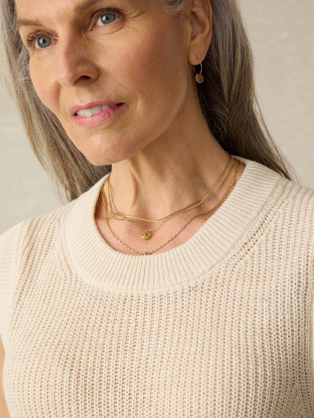 MIRAMAR LINEN SWEATER TANK - SUMMER SAND