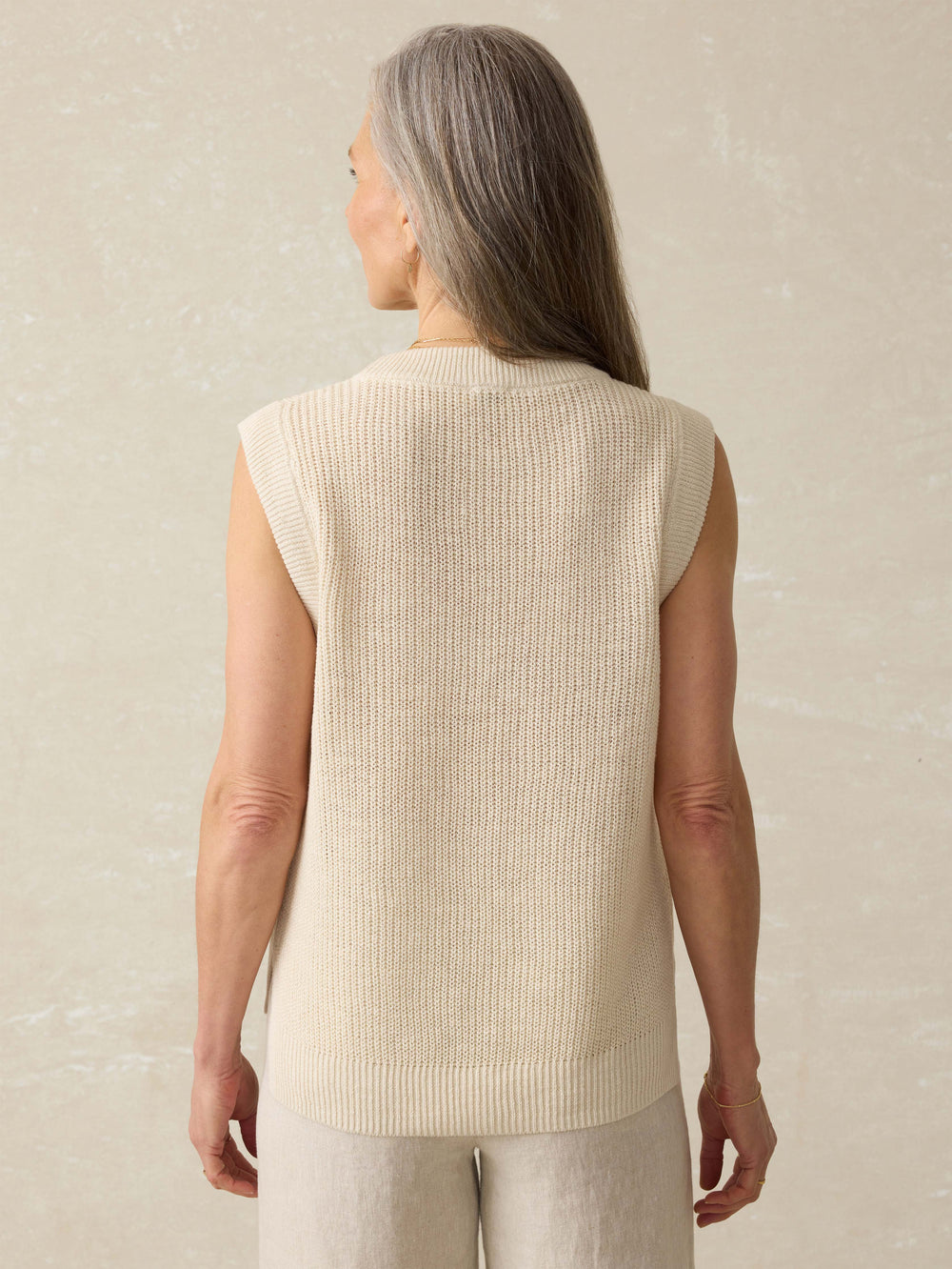 MIRAMAR LINEN MINI RUB TANK - SUMMER SAND