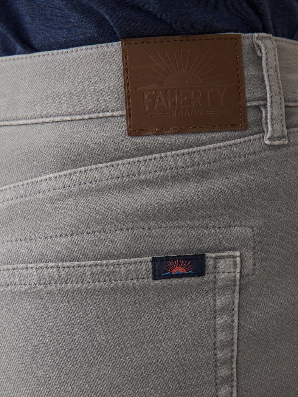 STRETCH TERRY FIVE POCKET PANT - IRON