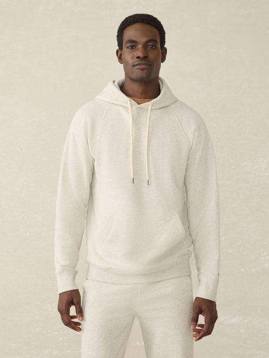 HIGH STANDARD FLEECE HOODIE - ANTIQUE IVORY HEATHER