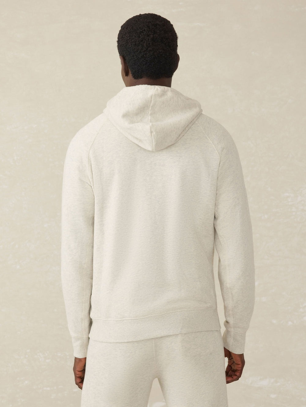 HIGH STANDARD FLEECE HOODIE - ANTIQUE IVORY HEATHER