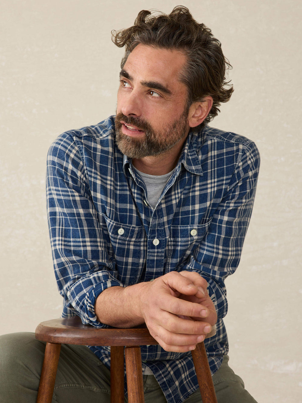 THE TRIED AND TRUE CHAMBRAY WORKSHIRT - BAR HARBOR PLAID
