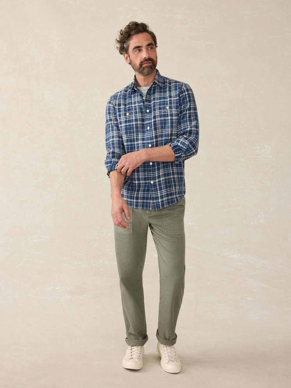 THE TRIED AND TRUE CHAMBRAY WORKSHIRT - BAR HARBOR PLAID