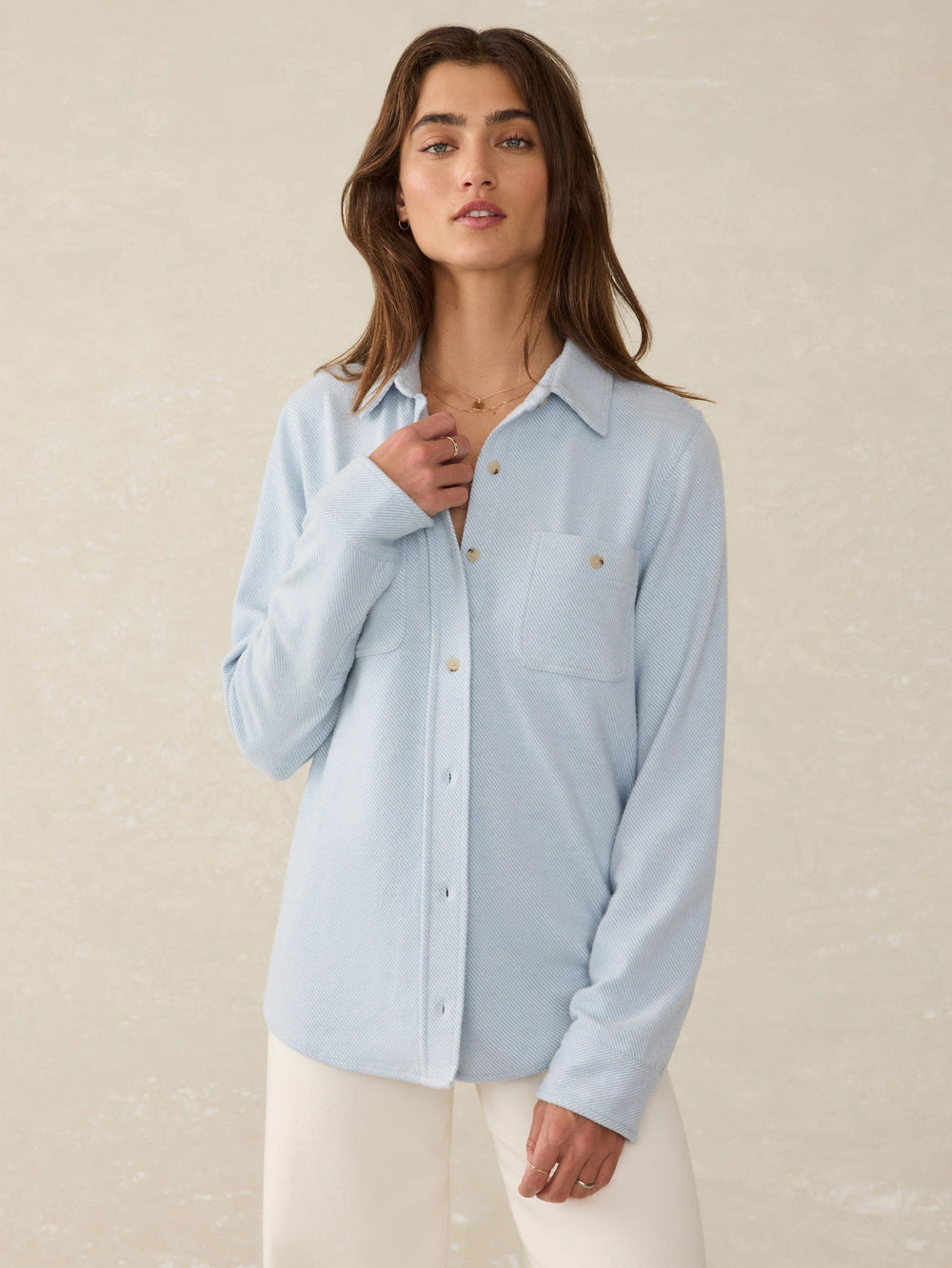 LEGEND SWEATER SHIRT - ICE BLUE TWILL
