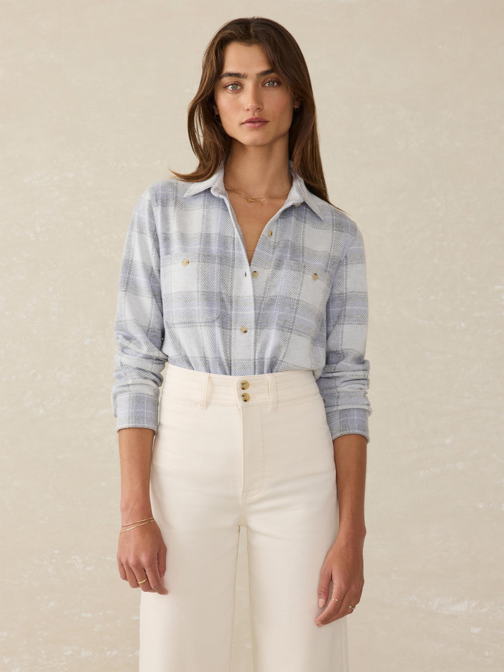 LEGEND SWEATER SHIRT - BLUE RAVINE PLAID