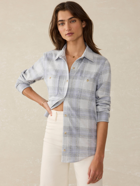LEGEND SWEATER SHIRT - BLUE RAVINE PLAID