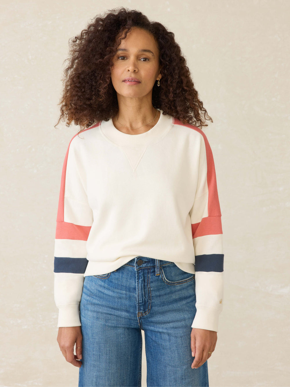 HIGH STANDARD FLEECE VARSITY CREW - ROSEWOOD FIELD