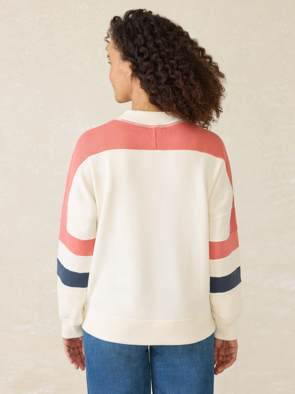 HIGH STANDARD FLEECE VARSITY CREW - ROSEWOOD FIELD