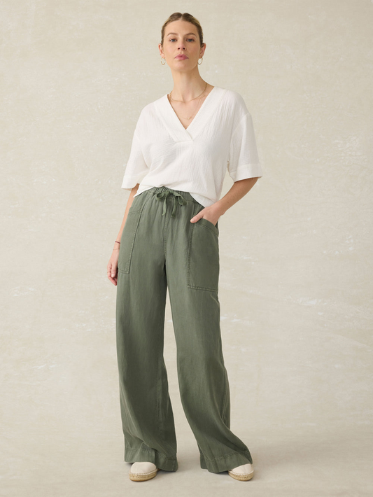 DUNE COTTON GAUZE SHORT SLEEVE POPOVER - WHITE
