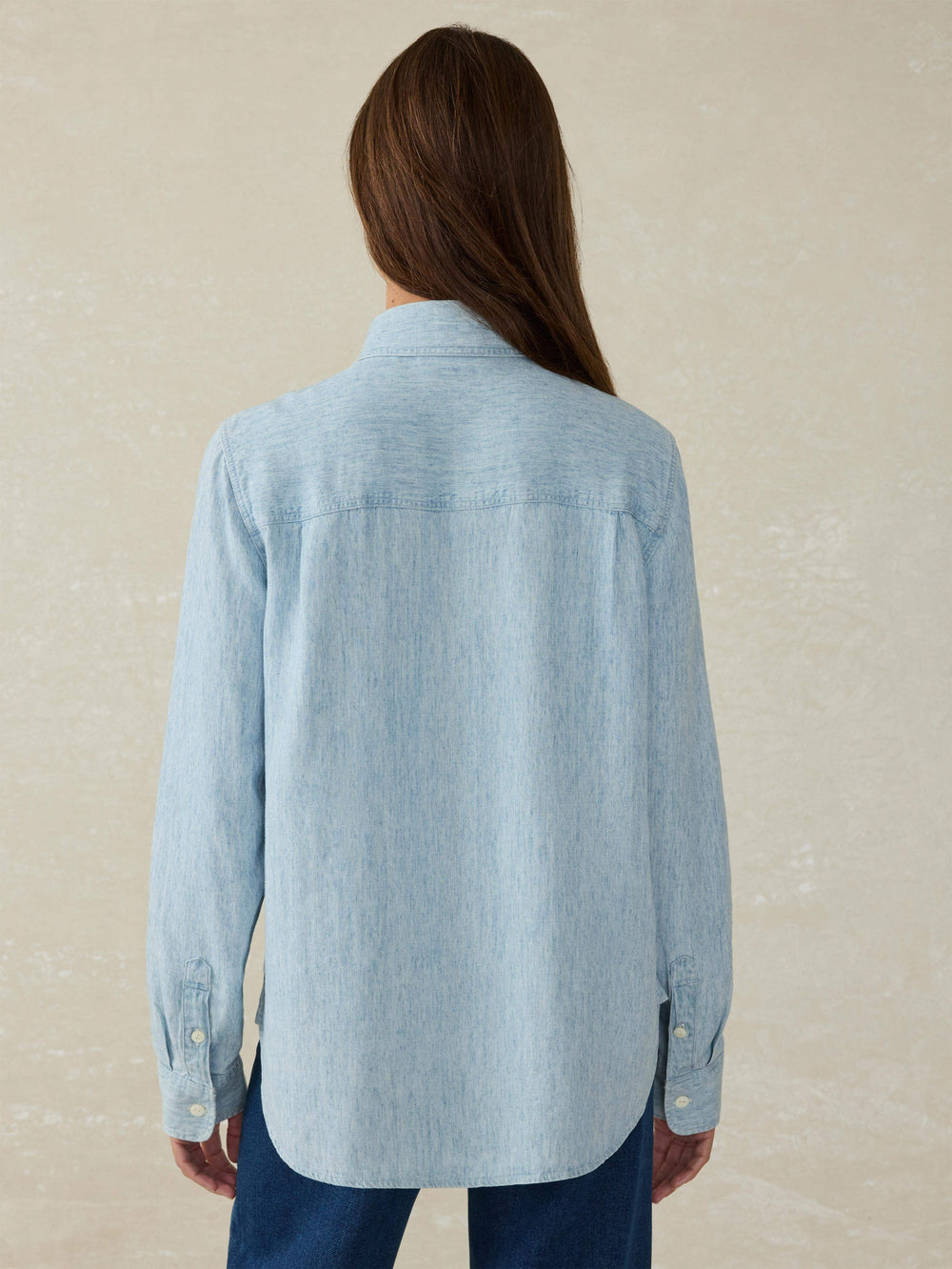 TRIED & TRUE CHAMBRAY CLASSIC SHIRT - MID WASH