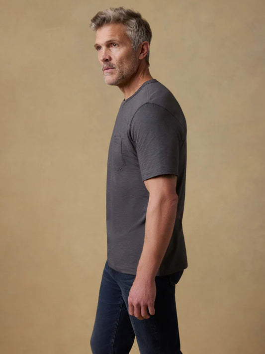 SUNWASHED POCKET TEE - GRAPHITE