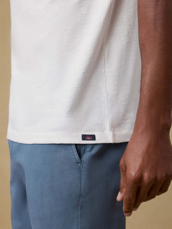 SUNWASHED POCKET TEE - WHITE