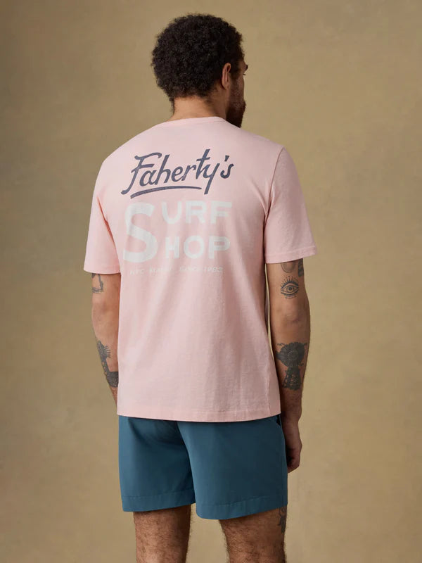 SUNWASHED POCKET TEE - PINK SAND