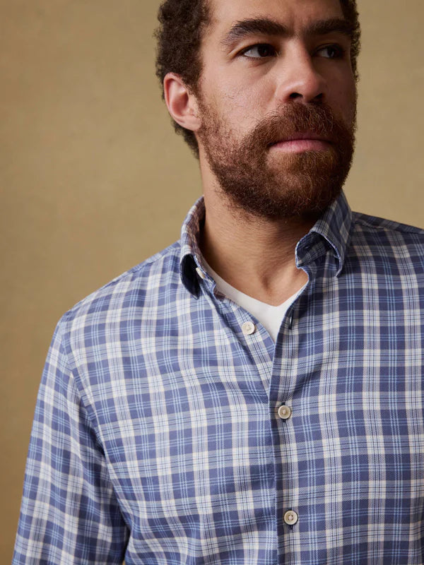 MOVEMENT MONTEREY SHIRT - BLUE ISLE PLAID