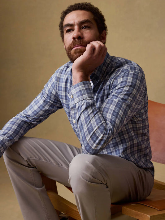 MOVEMENT MONTEREY SHIRT - BLUE ISLE PLAID