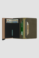SLIMWALLET - SAFFIANO OLIVE