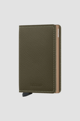 SLIMWALLET - SAFFIANO OLIVE