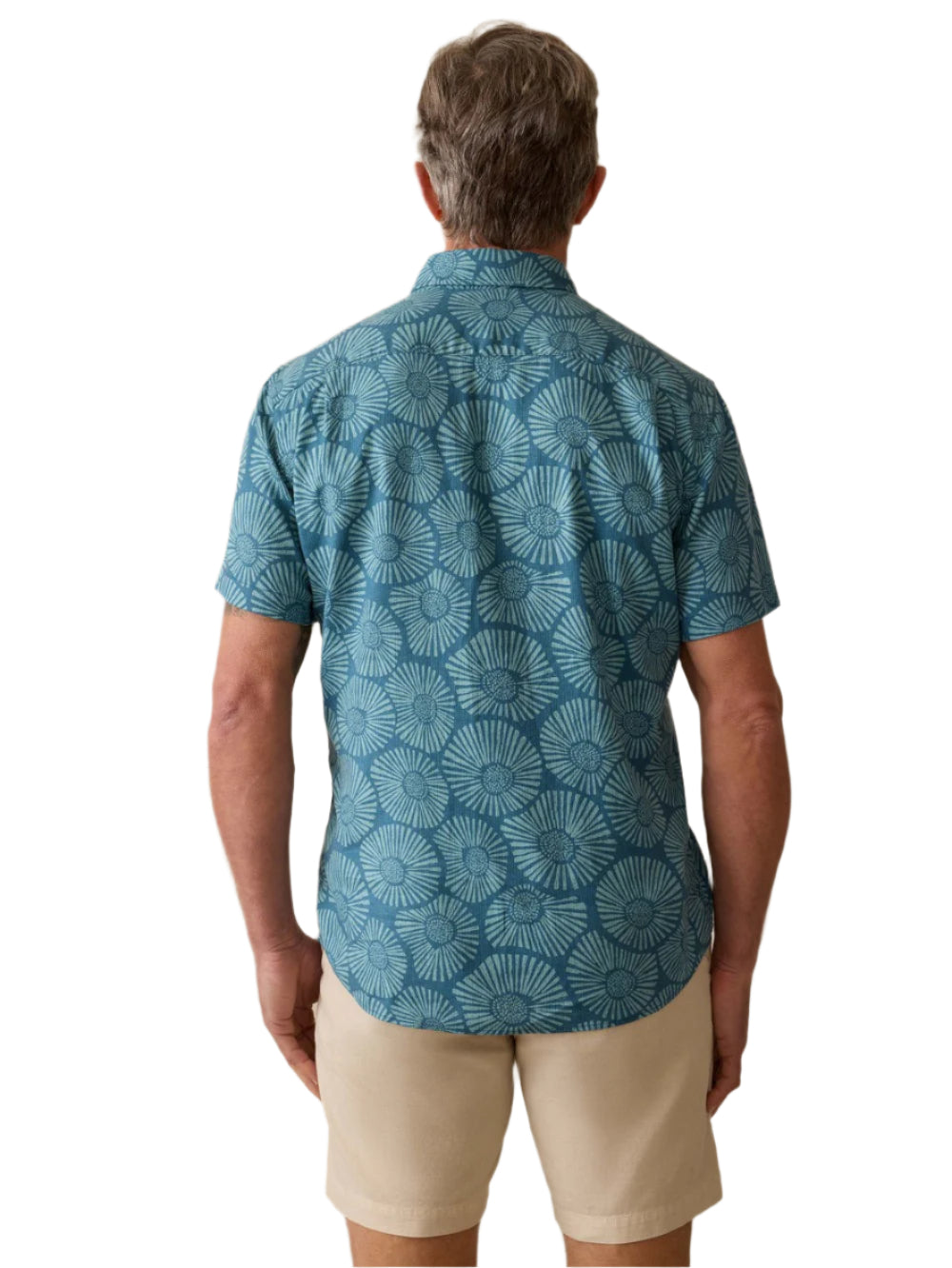 BREEZE SHORT SLEEVE SHIRT - STORMY SEA FLORAL