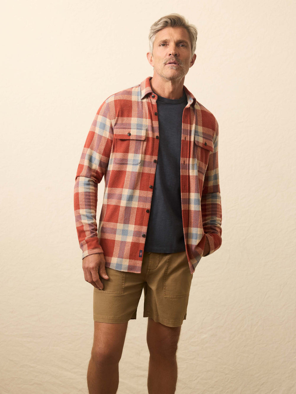 LEGEND SWEATER SHIRT - COPPER FALLS PLAID