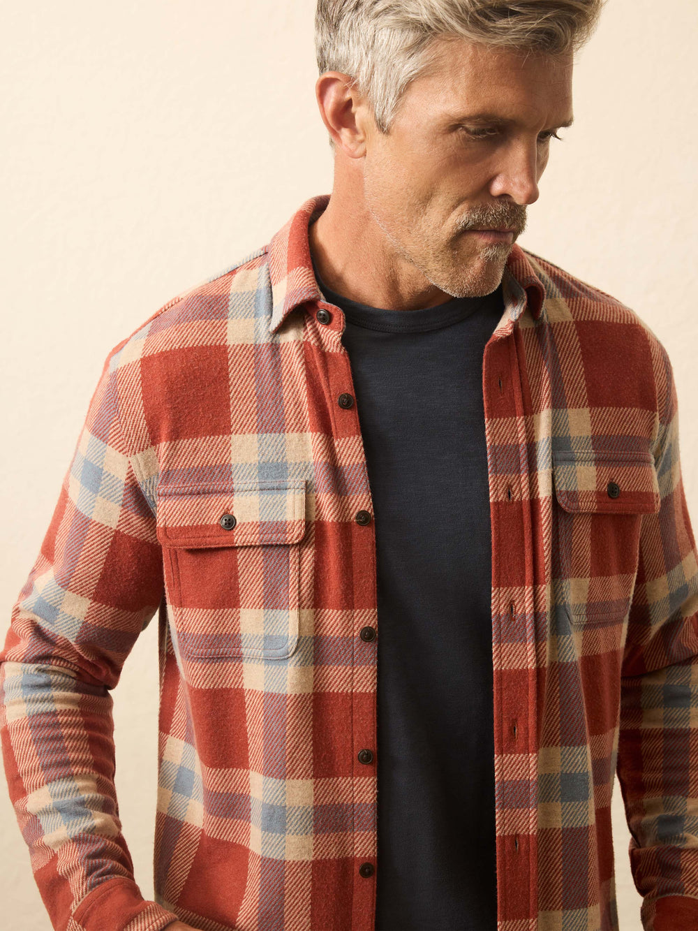 LEGEND SWEATER SHIRT - COPPER FALLS PLAID