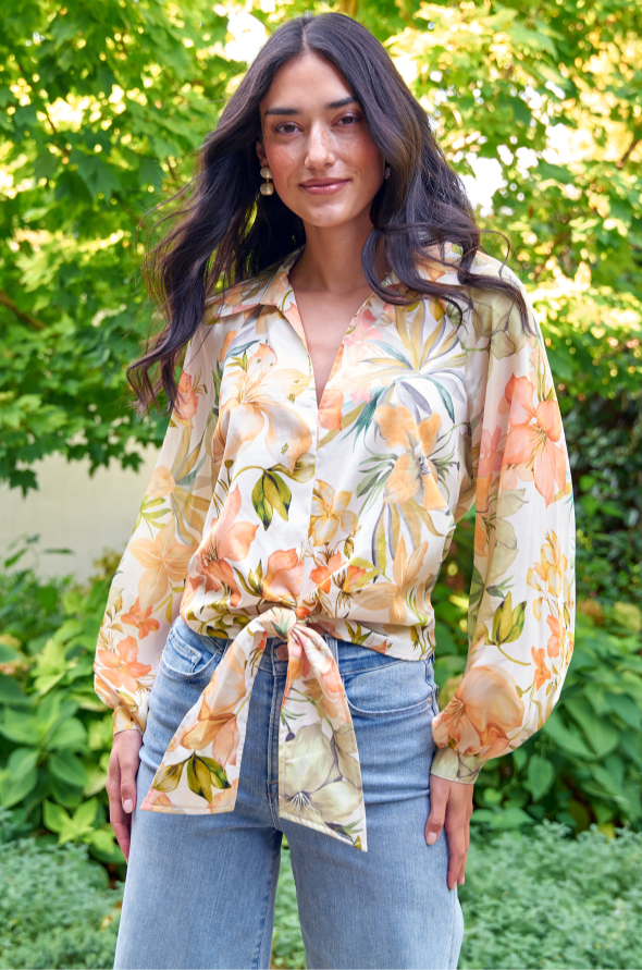 PALOMA TIE BOTANICAL TOP