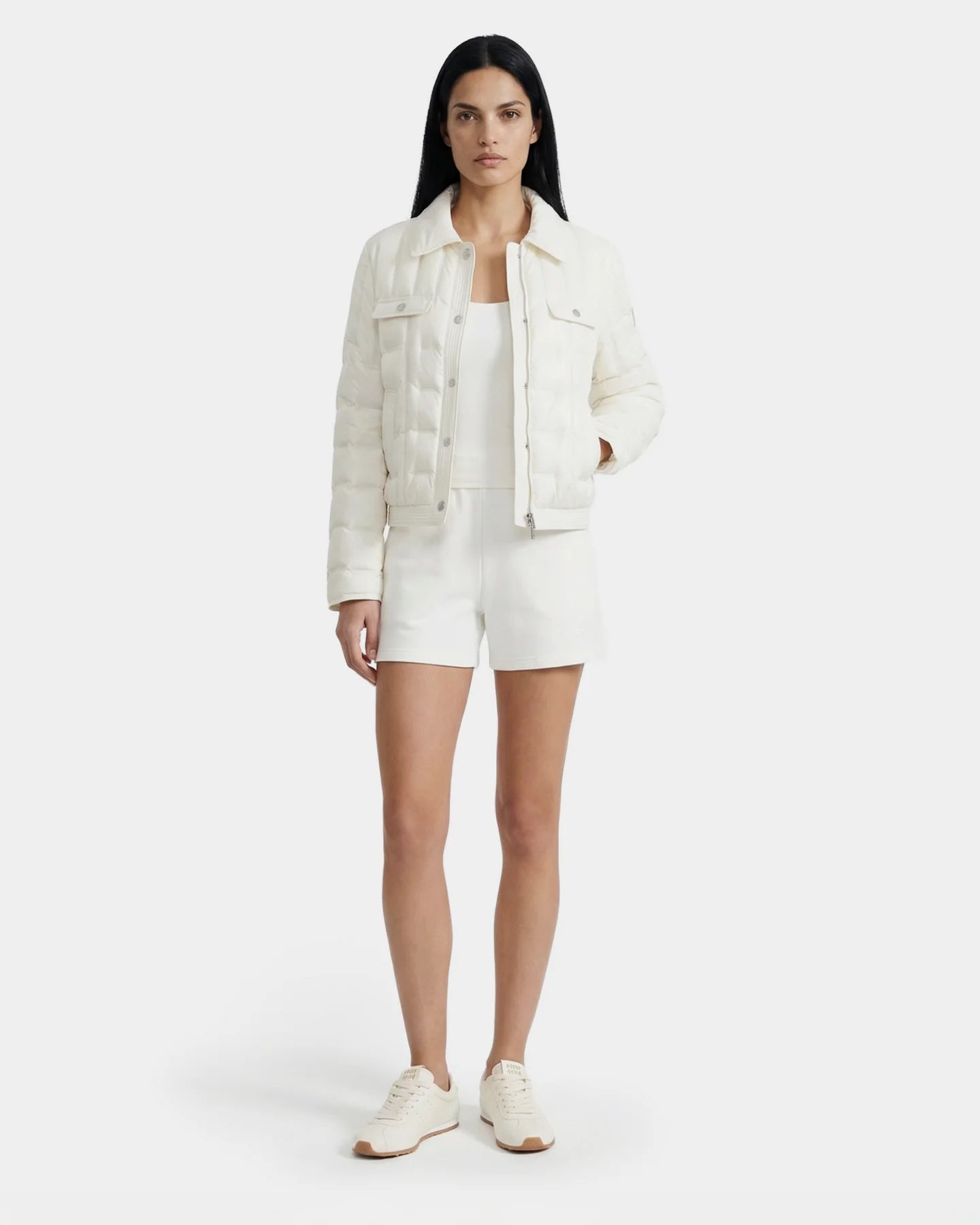 SEOUL CHECKER QUILTED JACKET - ICELAND